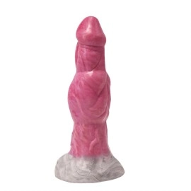 YOCY2027 23cm Art Animal Penis Silicone Vibrating Dildo Gory Raw Meat Color