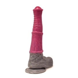 YOCY2081 24cm Kentucky Vibrating Animal Penis Silicone Dildo with Remote Control
