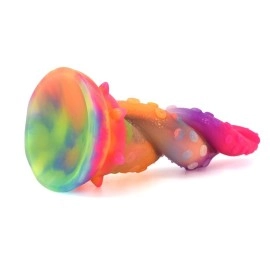 Wholesale Octopus Leg Design Luminous Dildo with Suction Cup Silicone Glow in Dark Penis