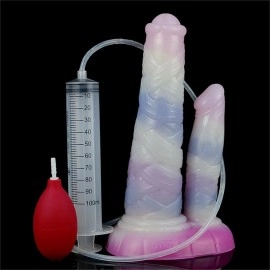YOCY Centaur Double Realistic Ejaculation Squirt Dildo Silicone Dick Sex Toys for Lesbian