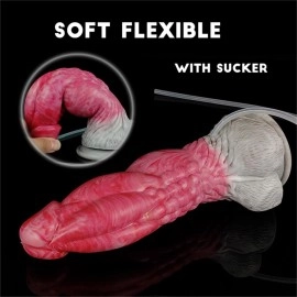 Sale Yocy Huge Knot Animal Water Spay Penis Ejaculating Dildos Silicone Fantasy Cock