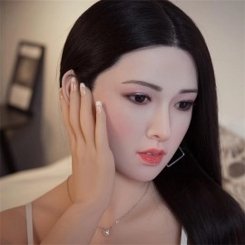 AF Silicone Head Doll Giselle Implanted Hair AFST002 158cm 5ft2 B Cup Chest Busty Sex Doll