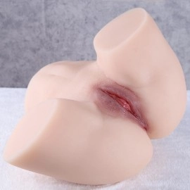 AFH102 16kg Big Ass Buttock Vagina Anal Dual Channel Male Masturbator Torso Half Body Pocket Pussy for Men