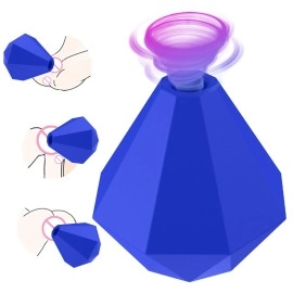 Diamond Shape Clitoral Sucking Vibrator Silicone Sex Toys for Woman
